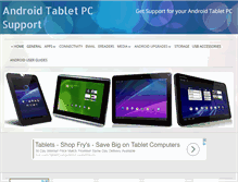 Tablet Screenshot of androidtabletpcsupport.com